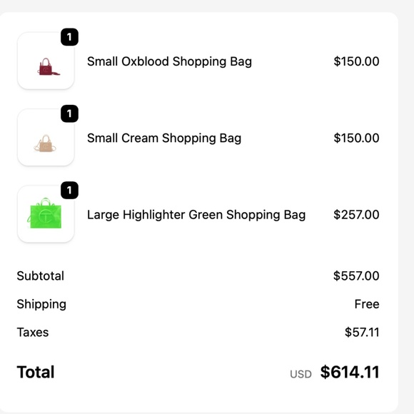 Small Cream Telfar Bag - Picture 2 of 6